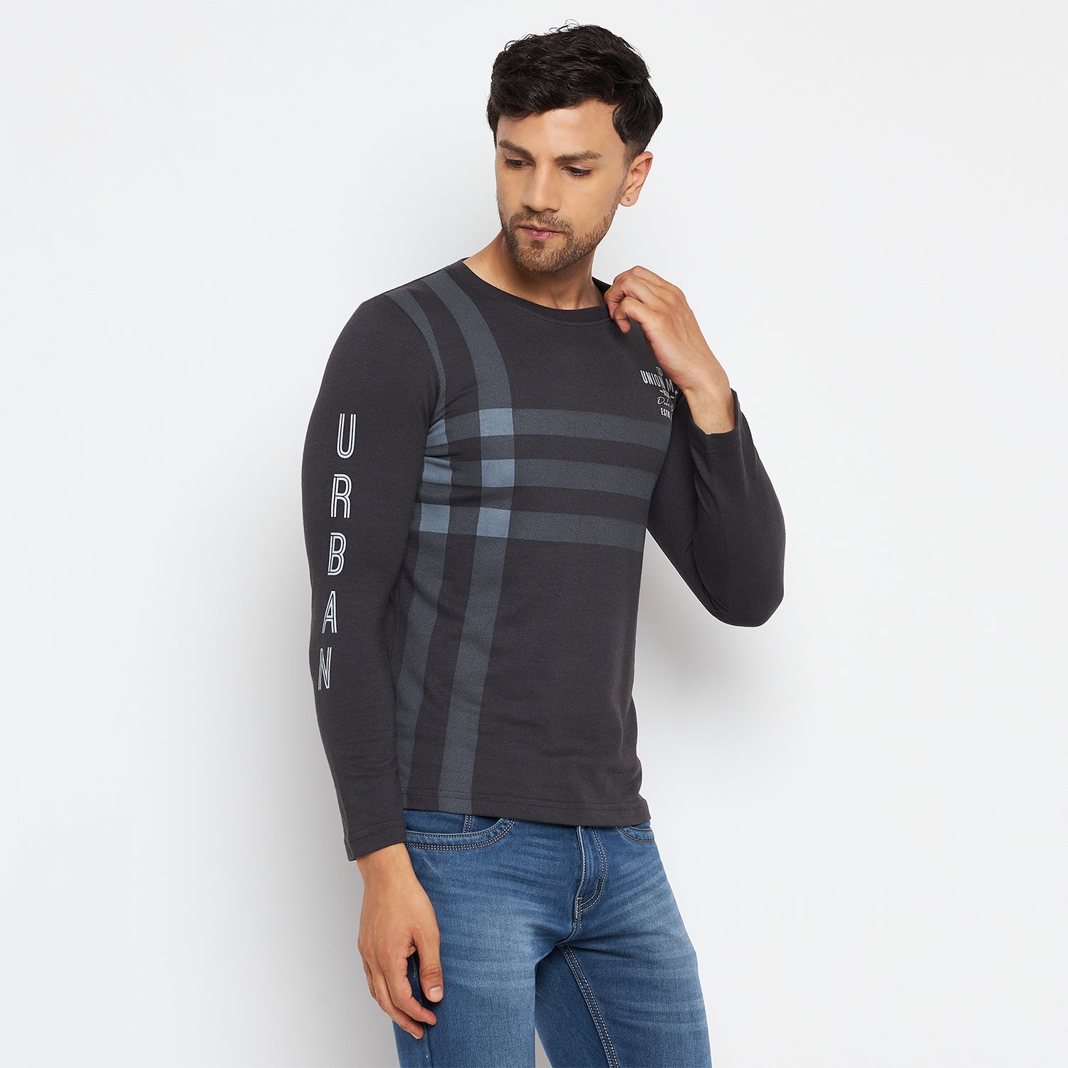 Duke Stardust Men Round Neck Full Sleeve Cotton T-shirt (LF3934)