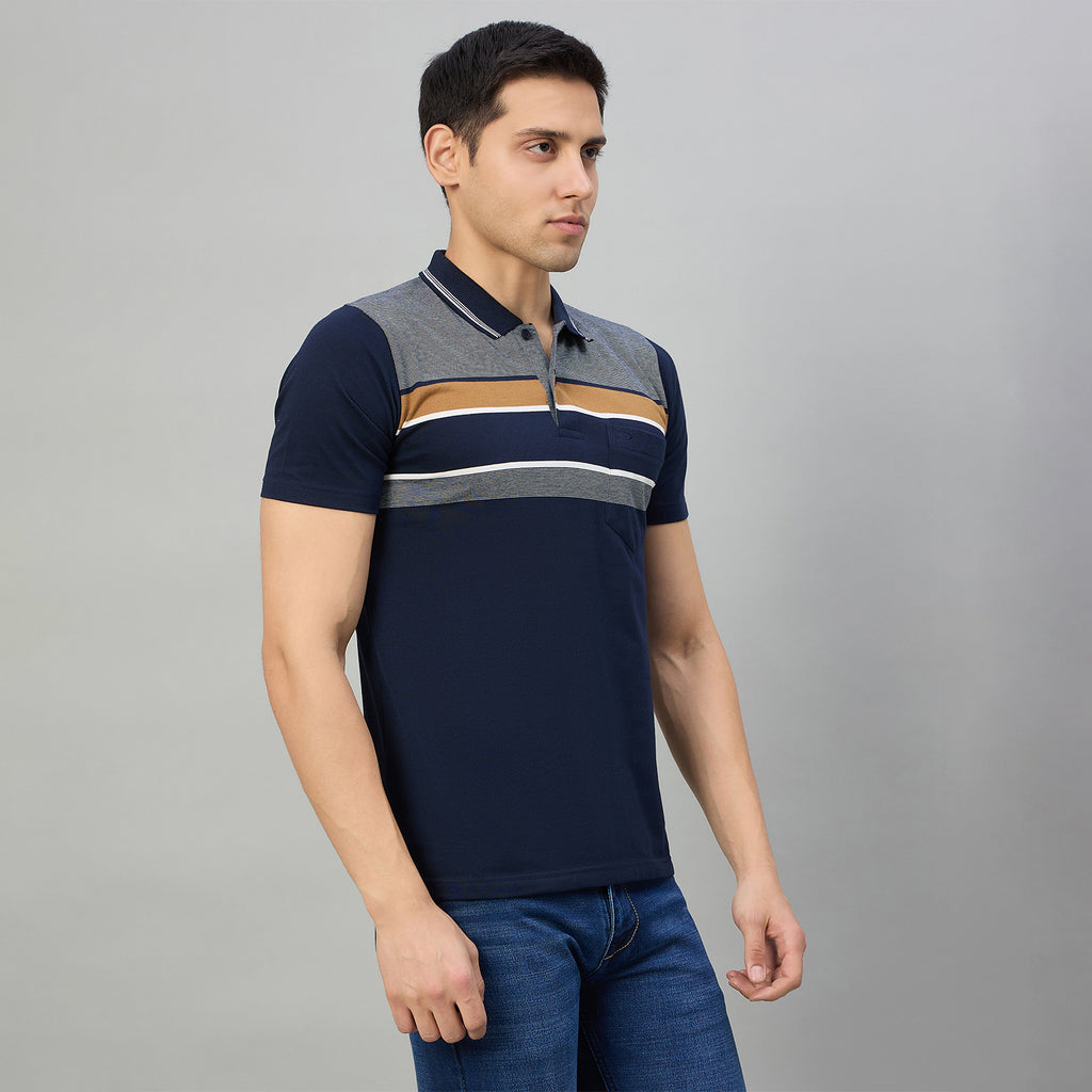 Duke Men Half Sleeve Cotton Regualr Fit Casual T-shirt (MLF1176)