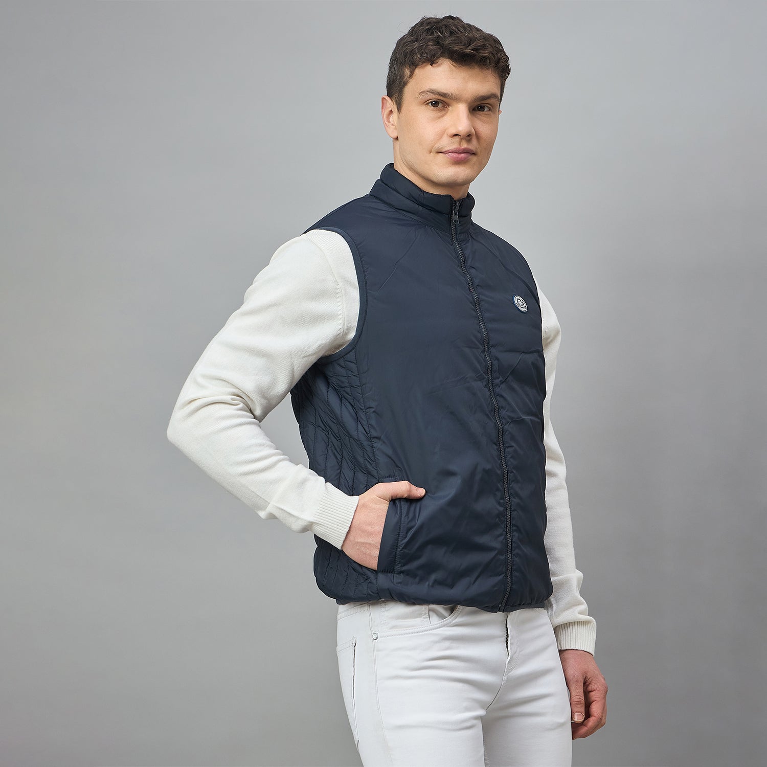 Duke Urban Men Sleeveless Slim Fit Reverisble Jacket (SDZ4092)