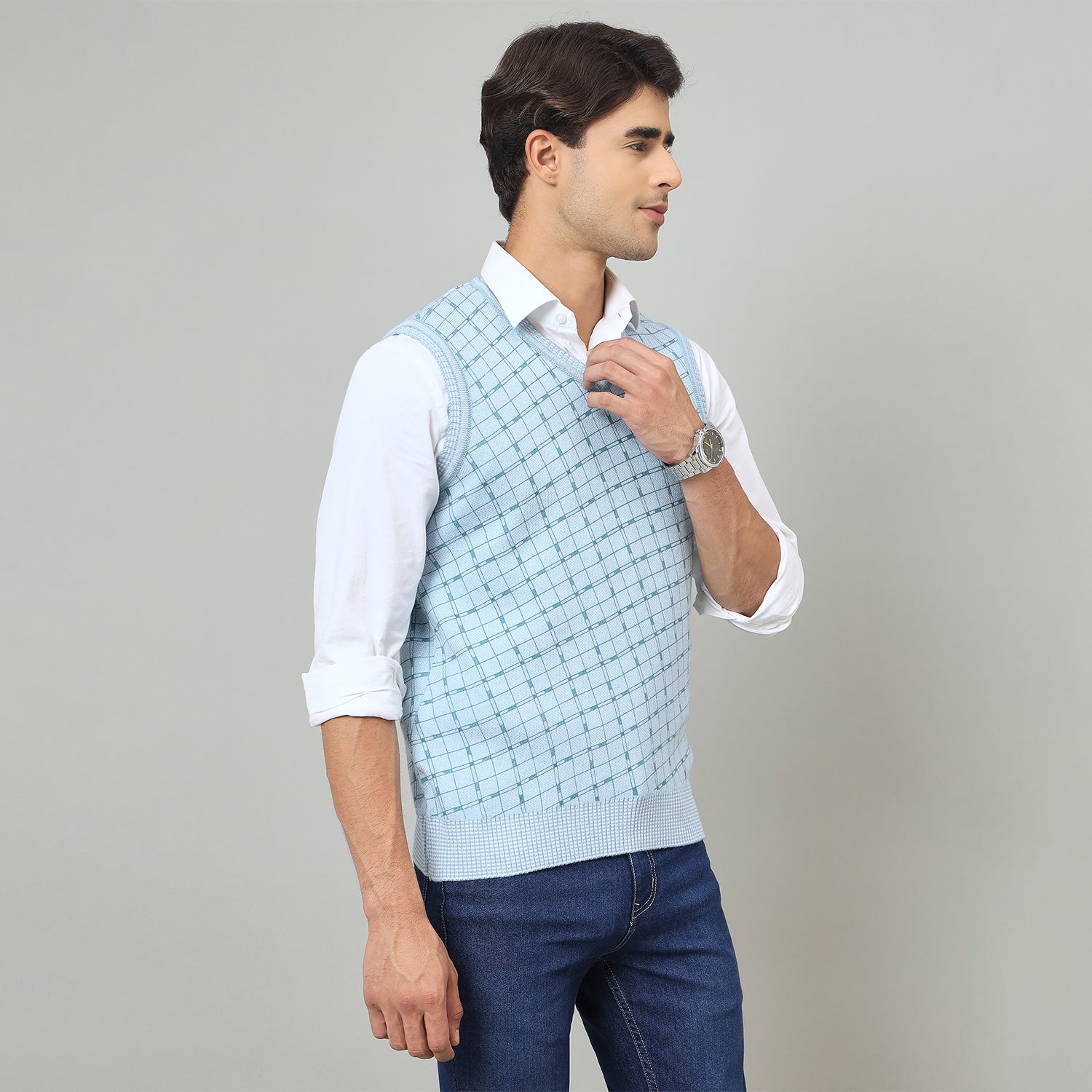 Duke Urban Men V-neck sleeveless sweater (SDS2256)