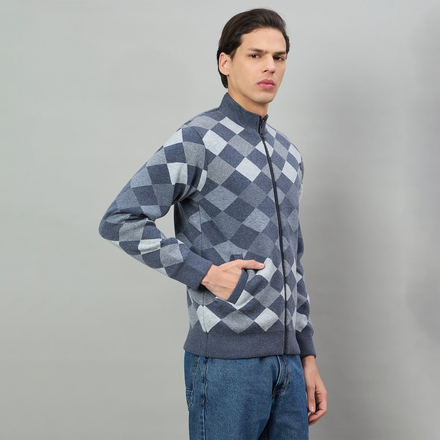 Duke Urban Men Reversible Full Sleeve Sweater (SDS2414)