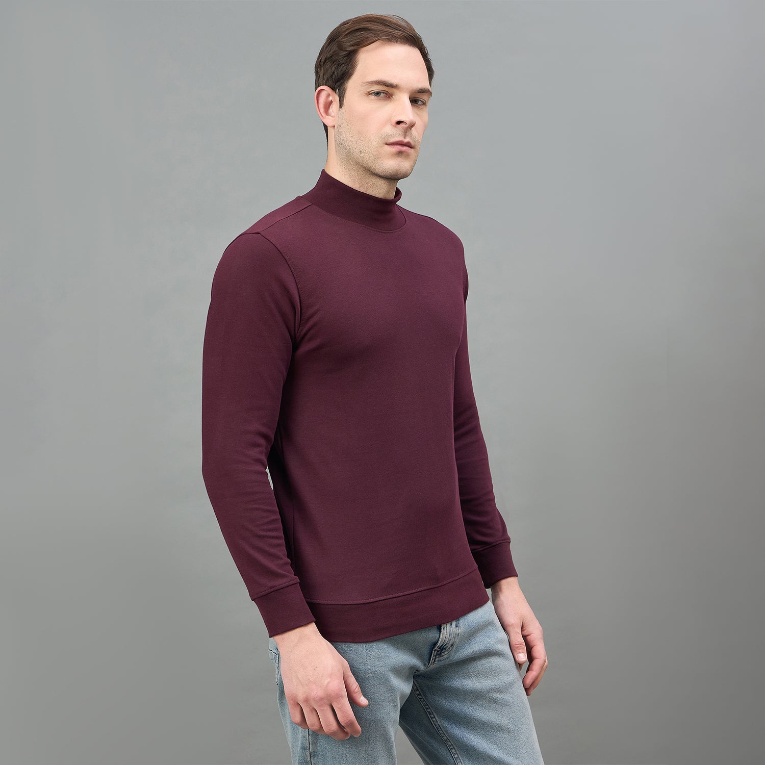 Duke Urban Men Turtle Neck Regular Sweatshirt (LF6435S)