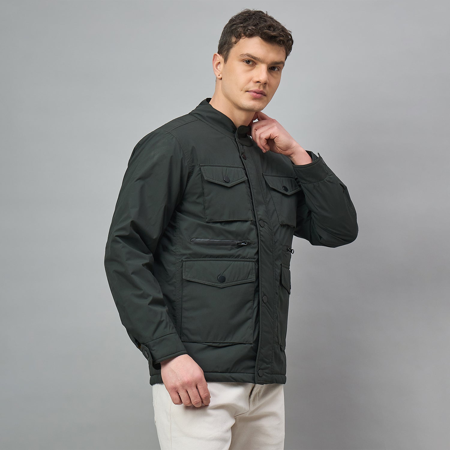 Duke Urban Men Full Sleeve Regular Bomber Jacket (SDZ4070)