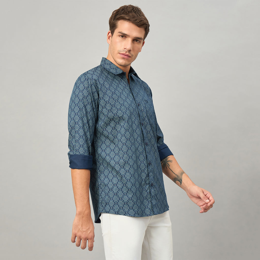 Duke Urban Men Full Sleeve Cotton Shirt (SDO6PRIB)
