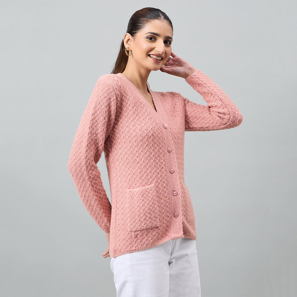 Duke Urban Women Full Sleeve Front Open Regular Cardigan (SDS1294)