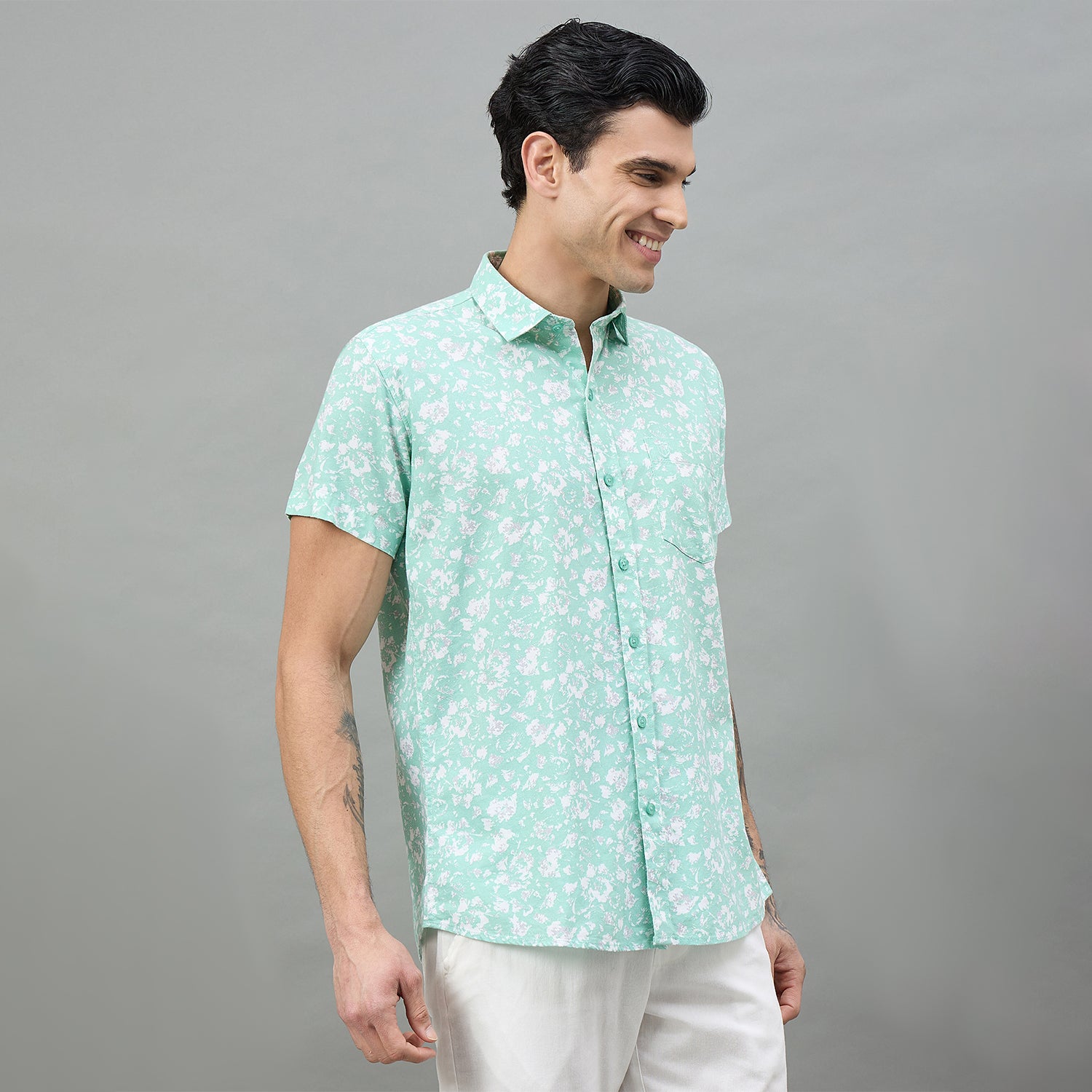Duke Urban Men Short Style Casual Half Sleeve Shirt (SDO4PRAK)