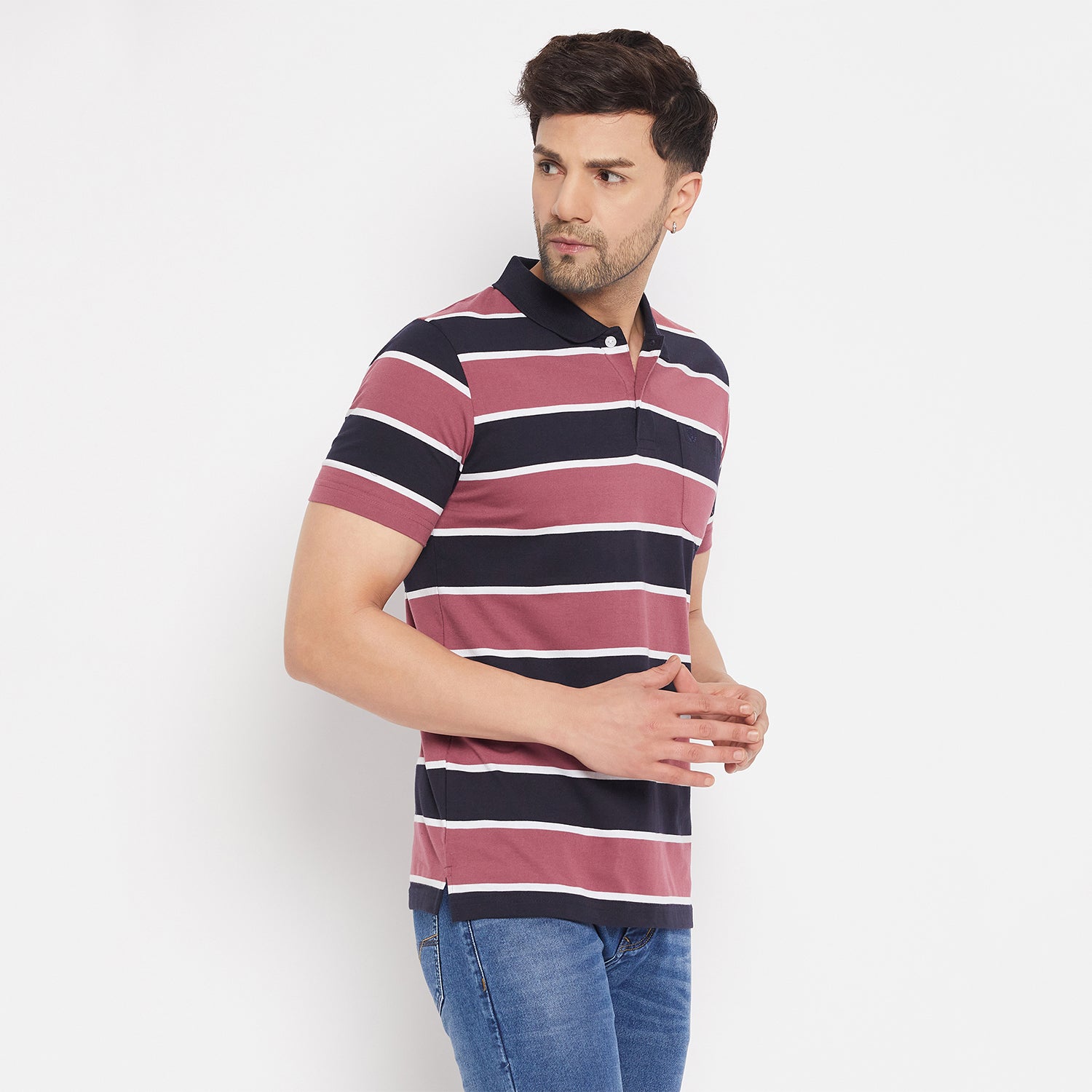 Duke Stardust Men Half Sleeve Cotton T-shirt (MLF1117)