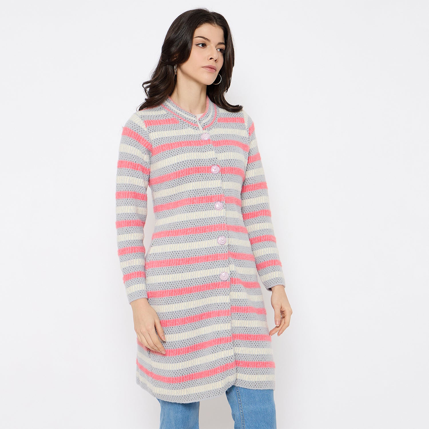 Duke Stardust Women Full Sleeve Long Sweater (SDS1219)