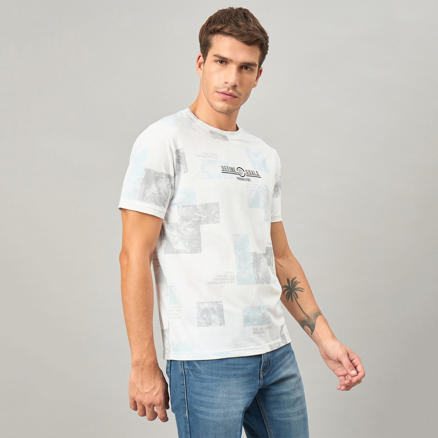 Duke Urban Men Half Sleeve Cotton Tshirt (LF7610)