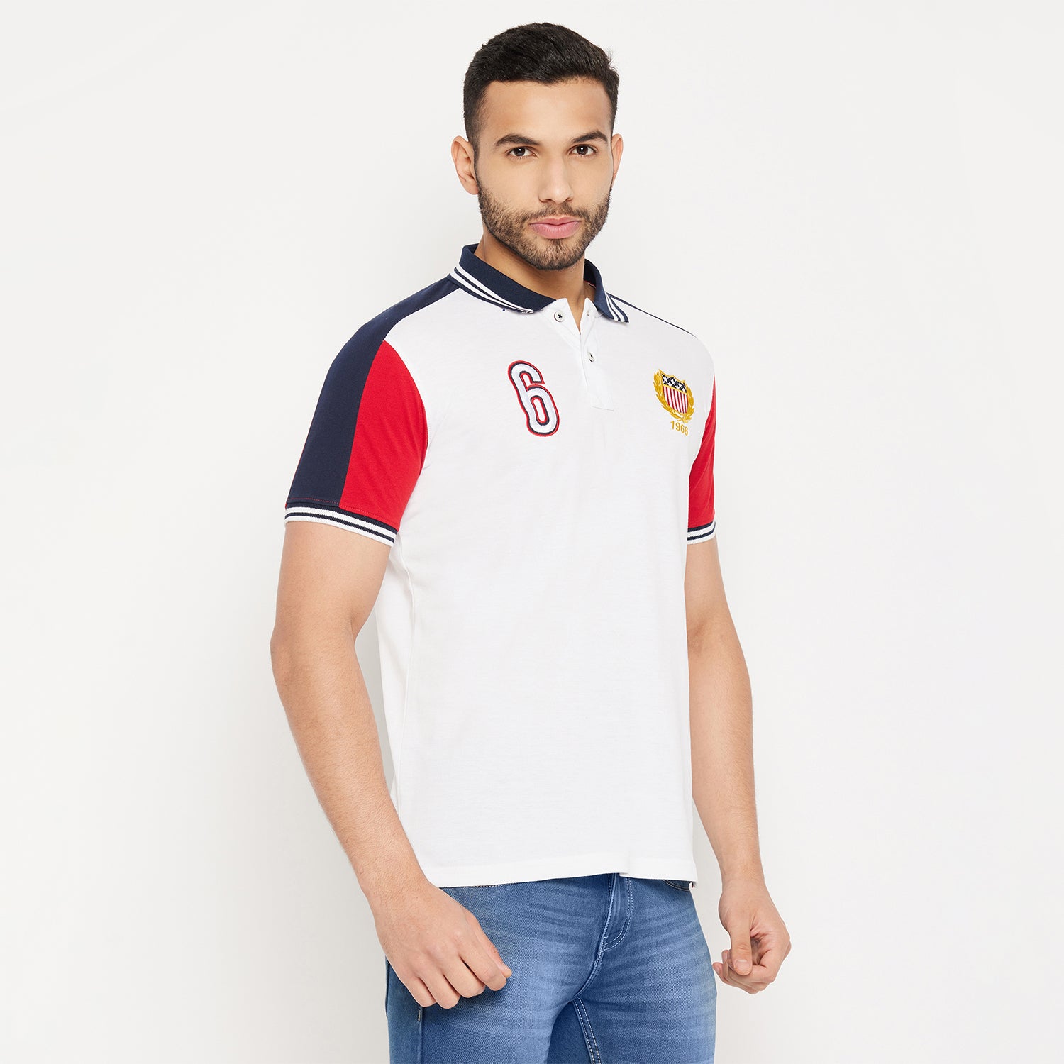 Duke Stardust Men Half Sleeve Polo Neck Cotton T-shirt (3965)