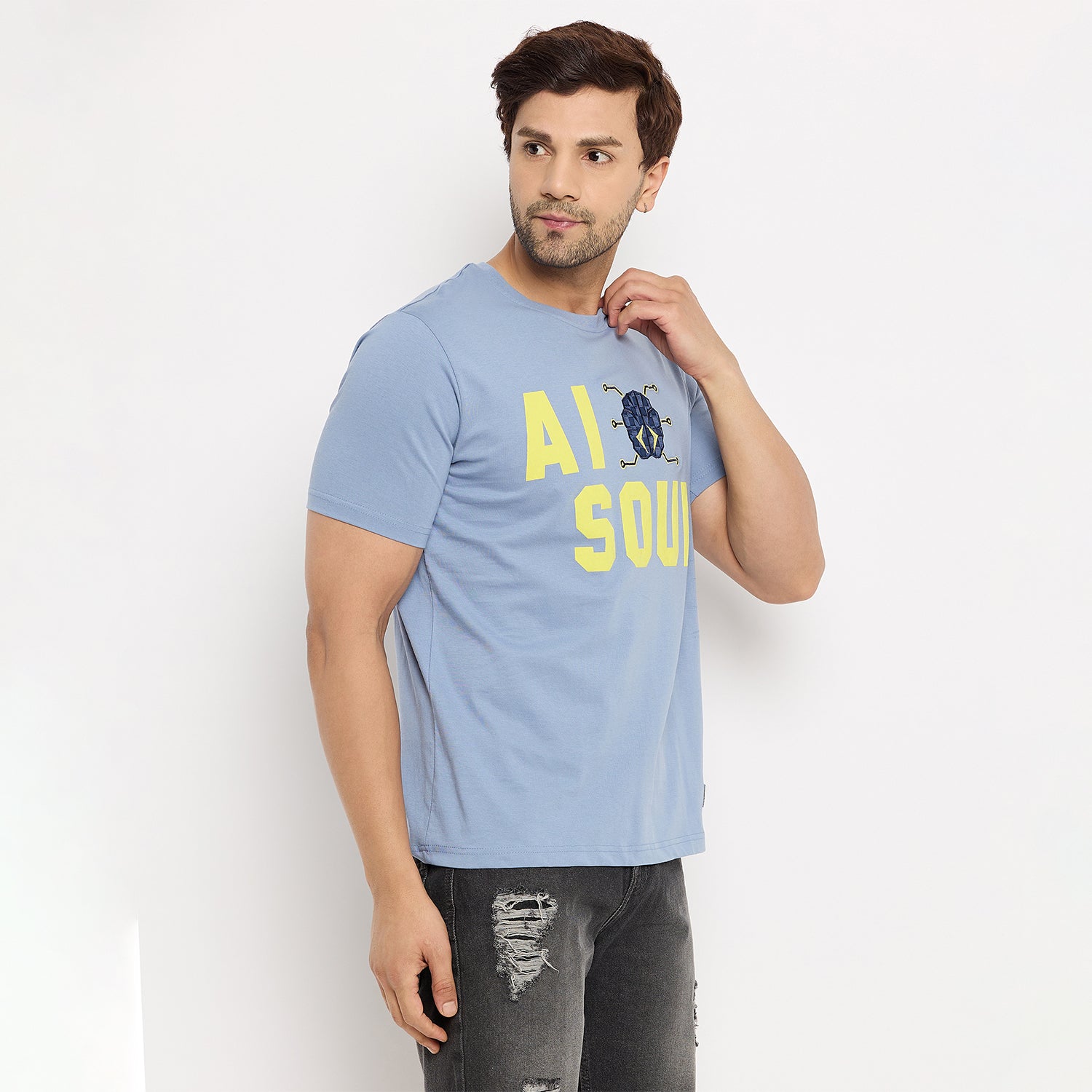 Duke Urban Men Half Sleeve Cotton T-shirt (LF7282)