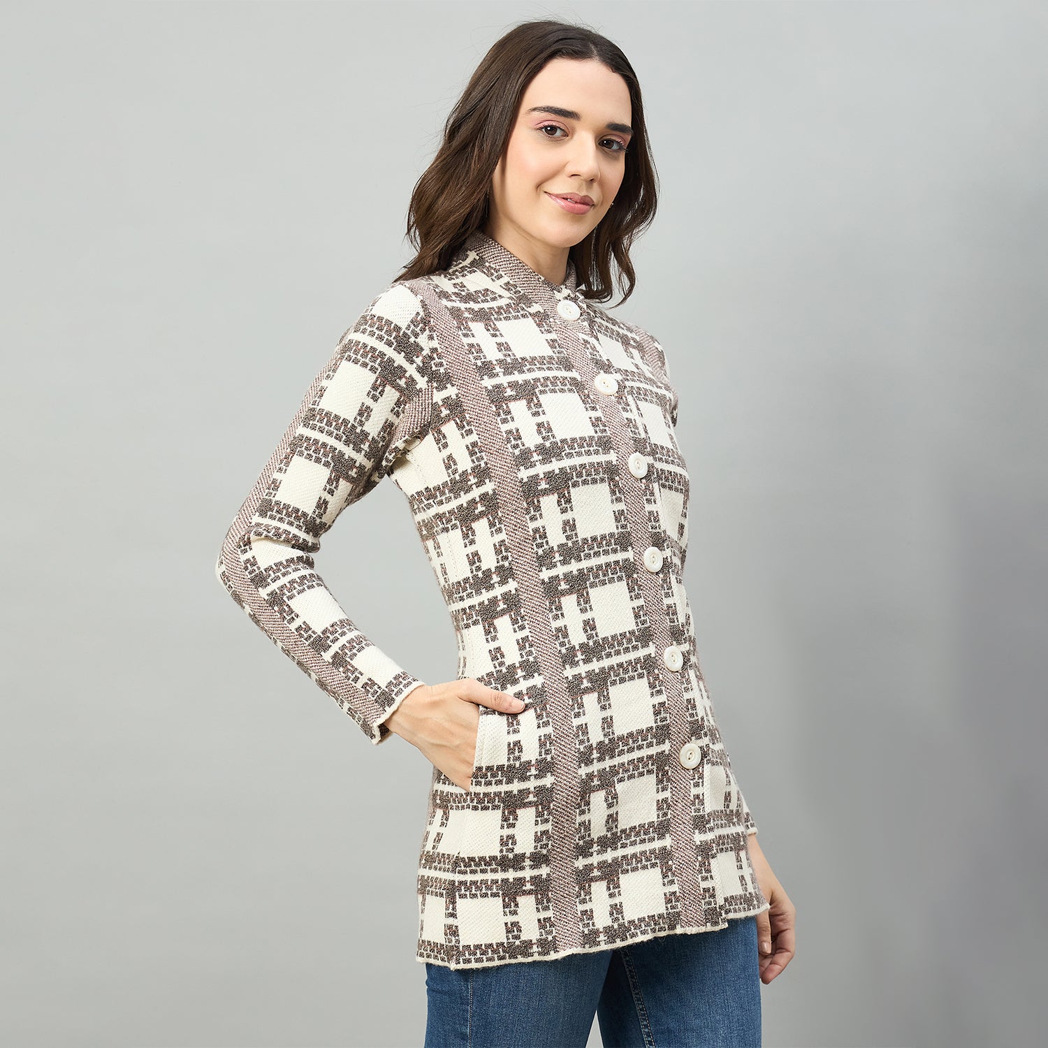 Duke Urban Women Short Style Full Sleeve Sweater (SDS1476)