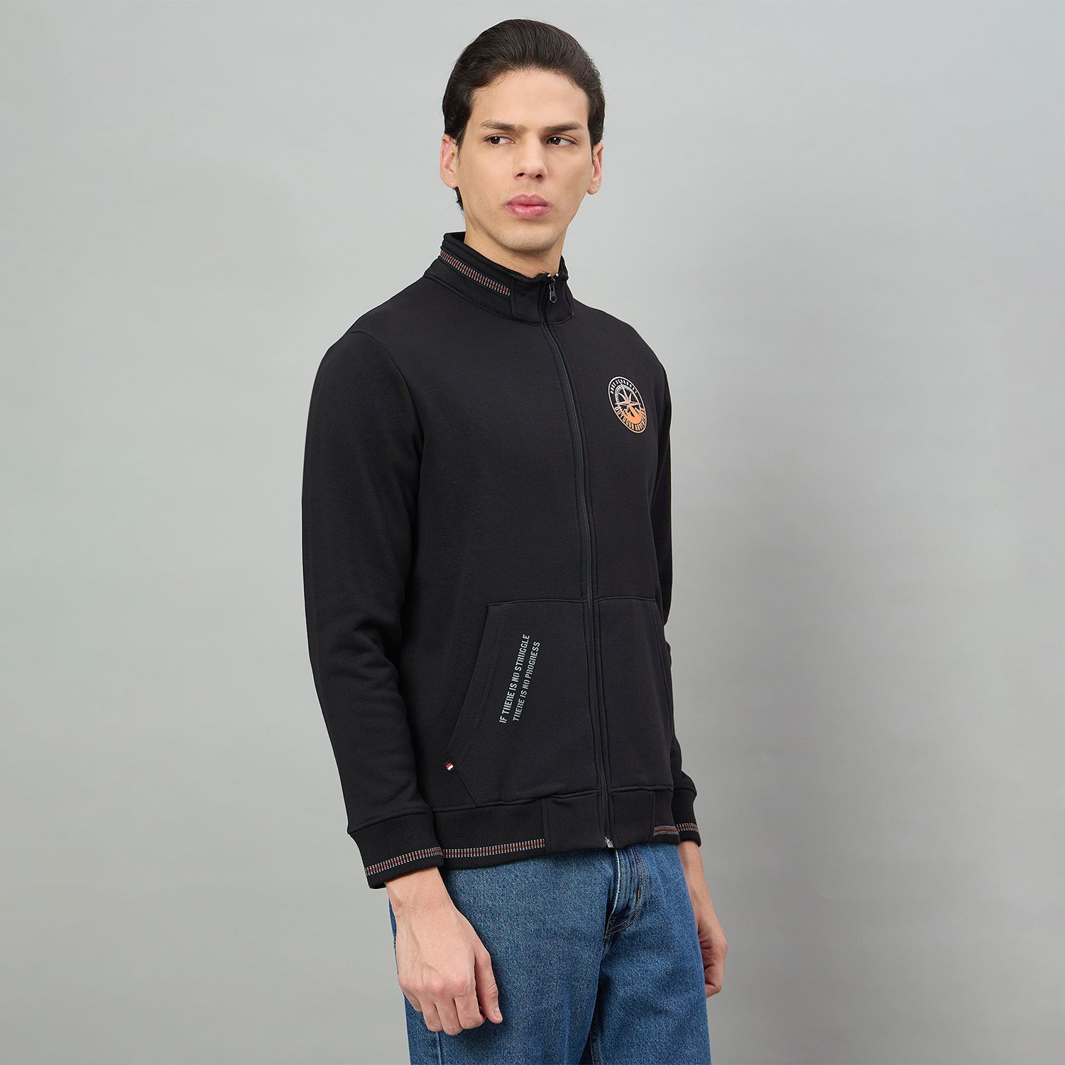 Duke Urban Men Full Sleeve Zipper Sweatshirt (LF6303N)