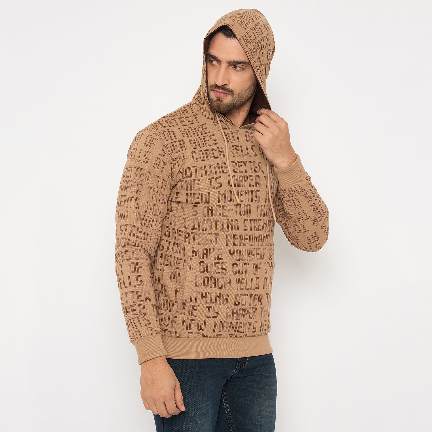 Duke Urban Men Full Sleeve Hooded Reversible Sweatshirt (LF6441)
