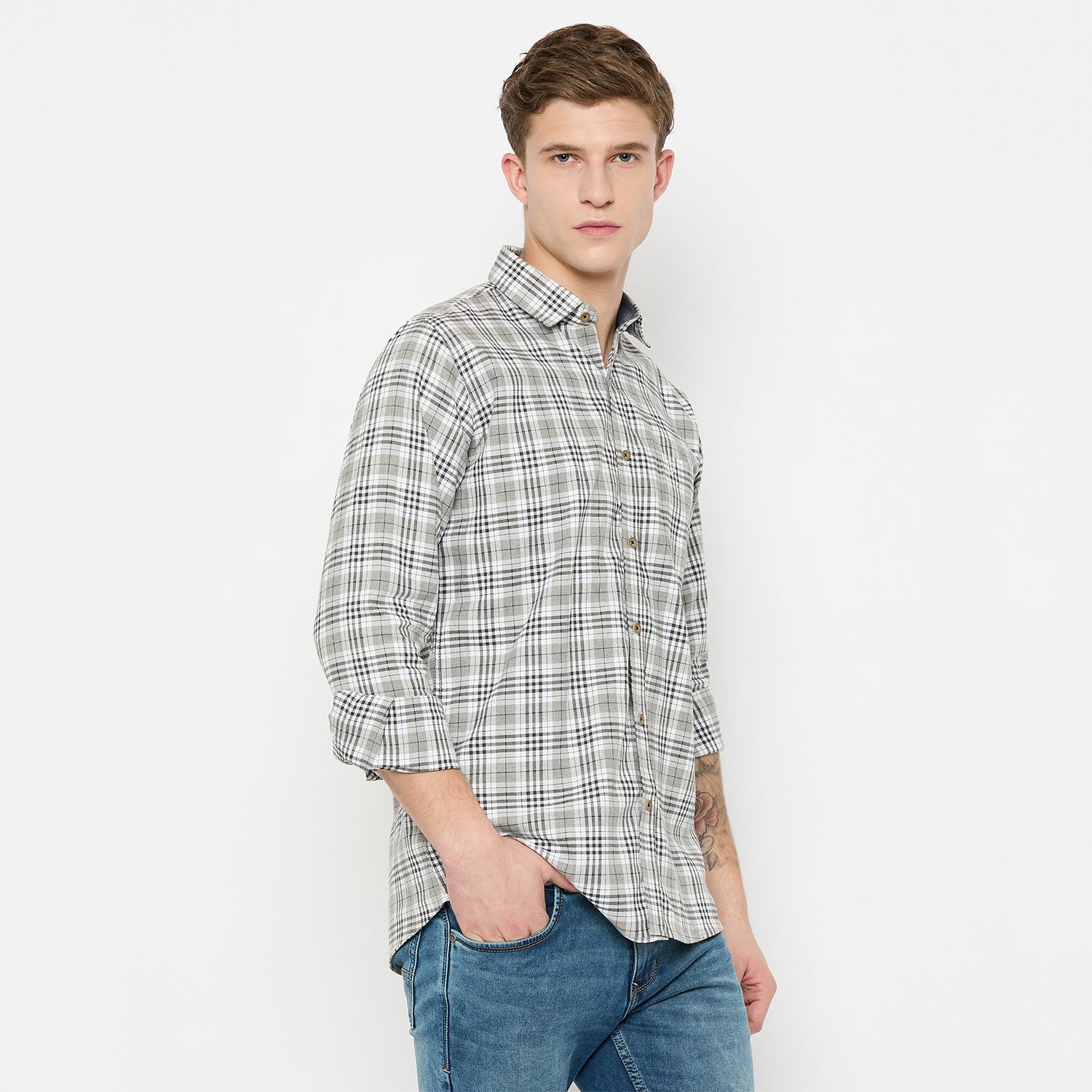 Duke Urban Men Full Sleeve Cotton Shirt (SDO8CKX)
