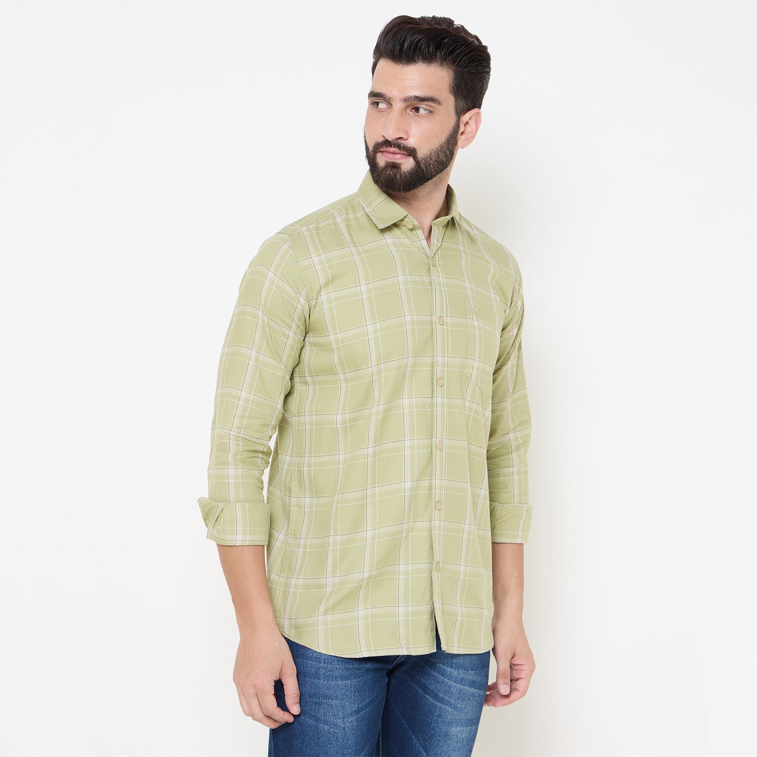 Duke Stardust Men Full Sleeve Cotton Shirt (SDO6CKOB)