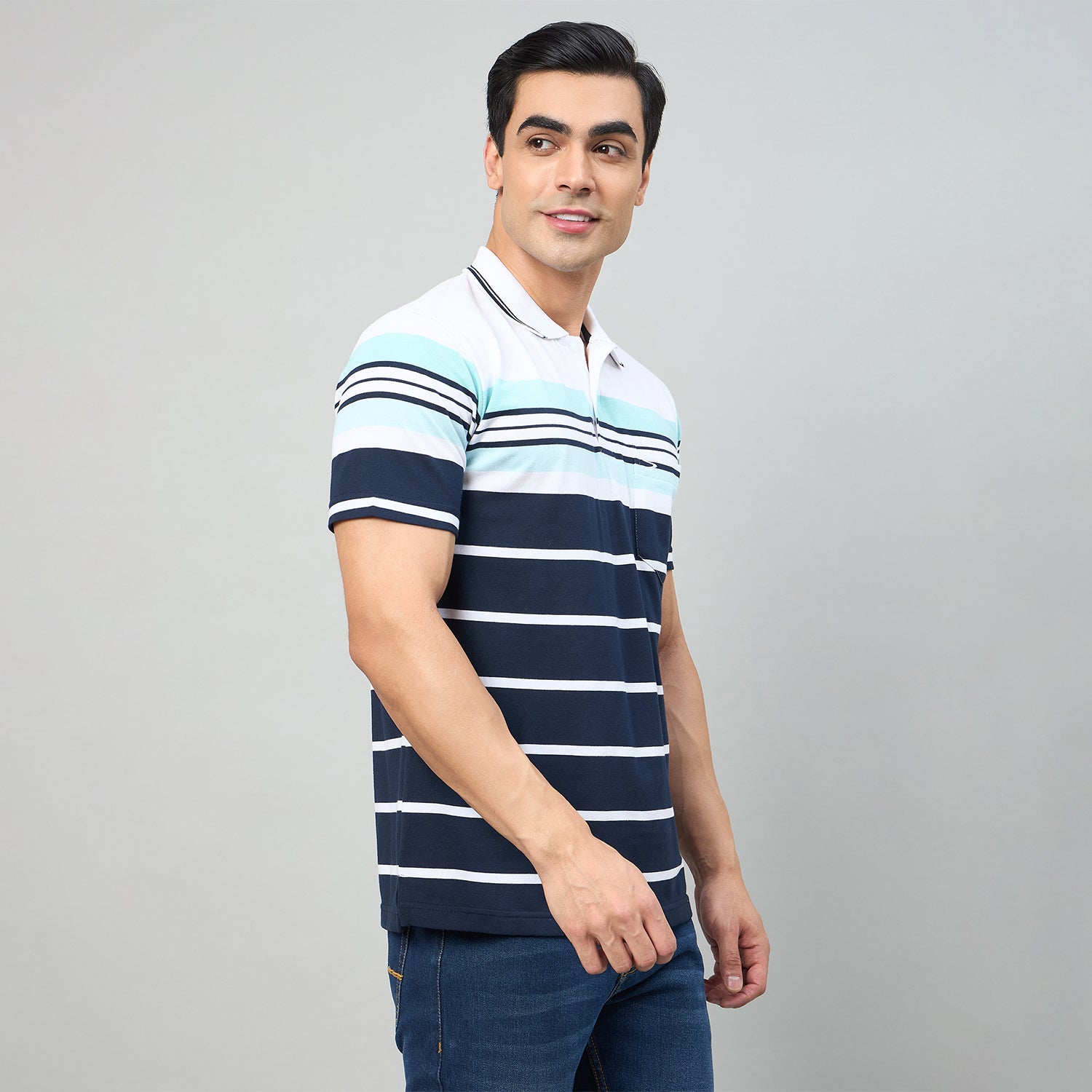 Duke Men Half Sleeve Cotton Regualr Fit Casual T-shirt (MLF1181)
