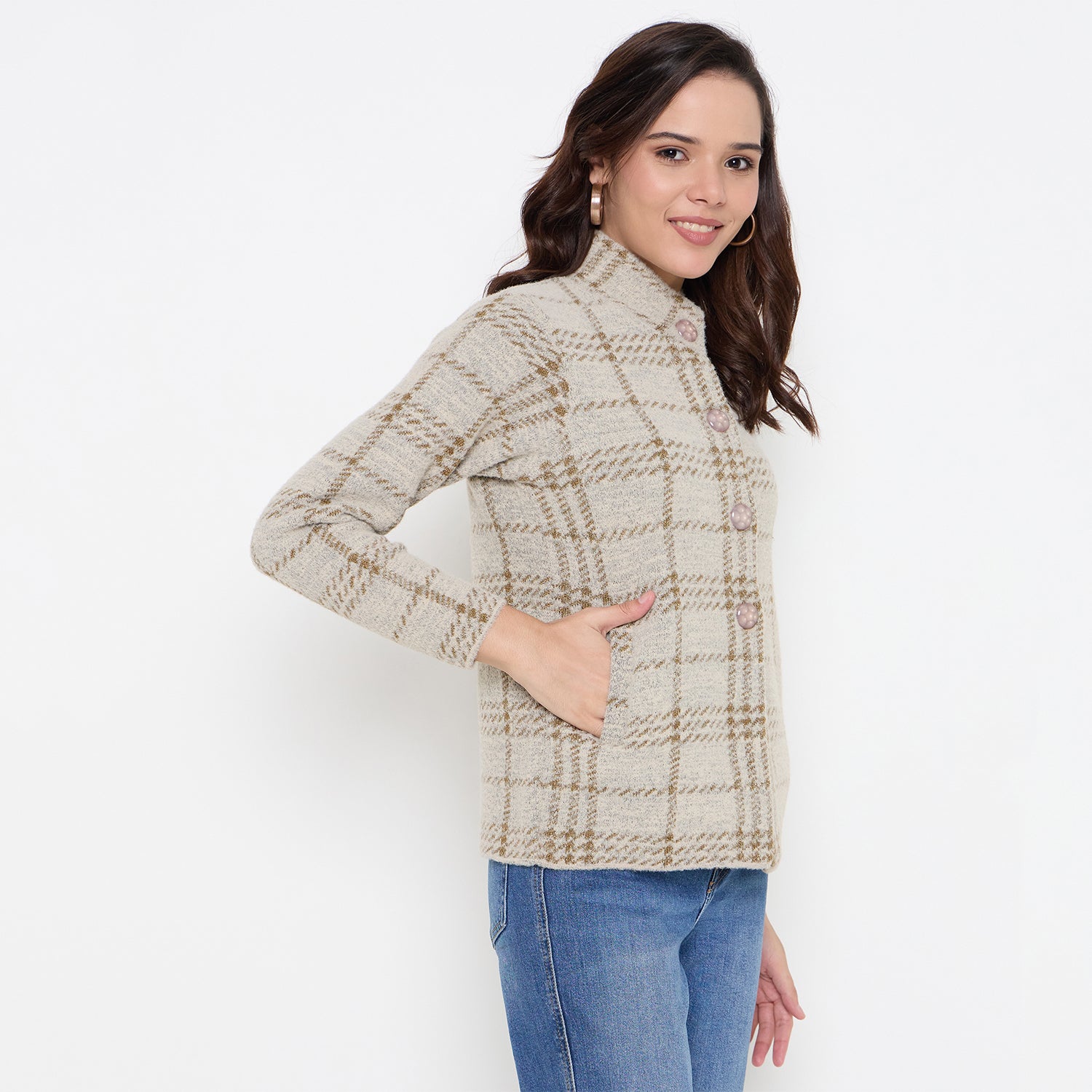 Duke Urban Women Full Sleeve Front Open Cardigan (SDS1343)