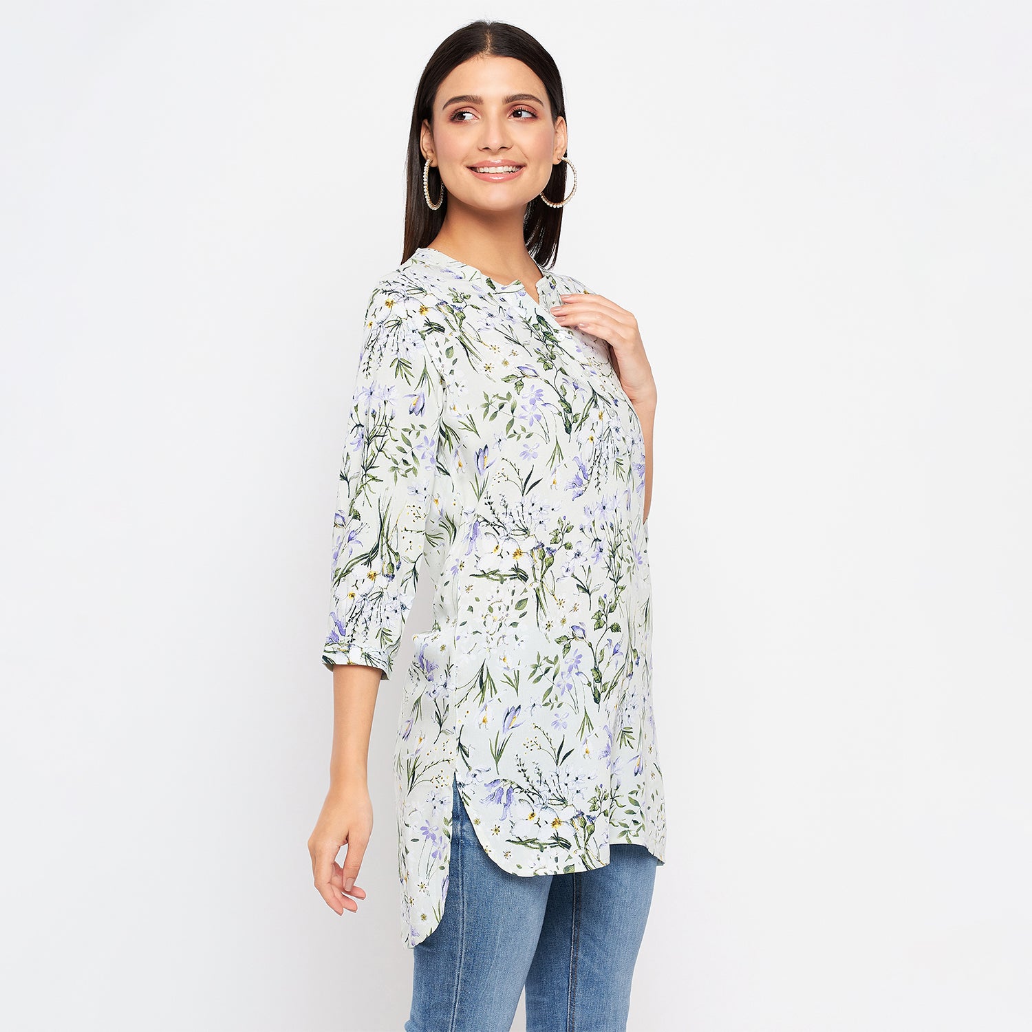 Duke Stardust Women 3/4 Sleeve Printed Tunic (SDX4113)