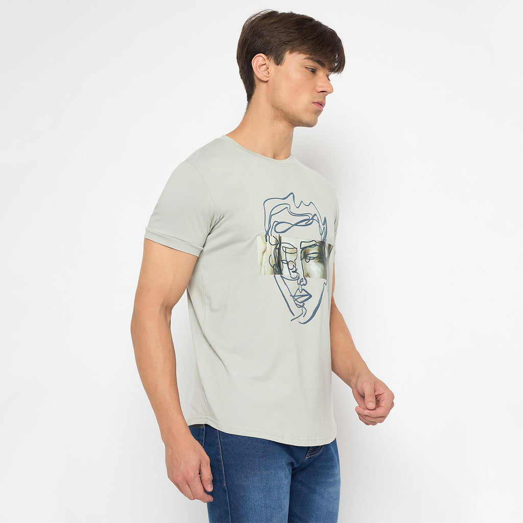 Duke Strardust Men Half Sleeve Cotton T-shirt (LF7048)