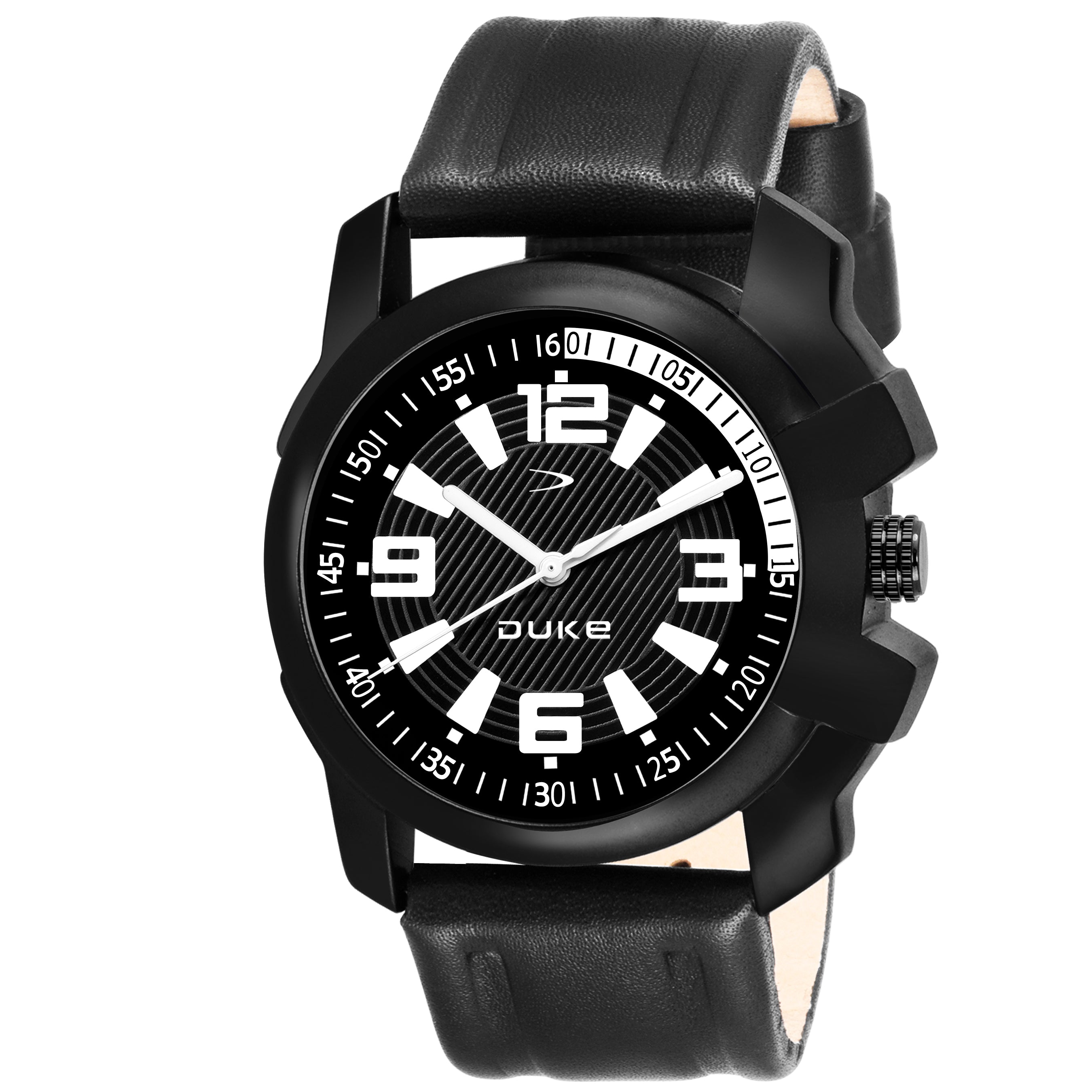Duke Analogue Men Watch Black Dial Black Colored Strap  (DK504RM01S)