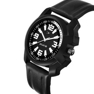 DUKE Analogue Men's Watch (Black Dial Black Colored Strap - DK504RM01S)