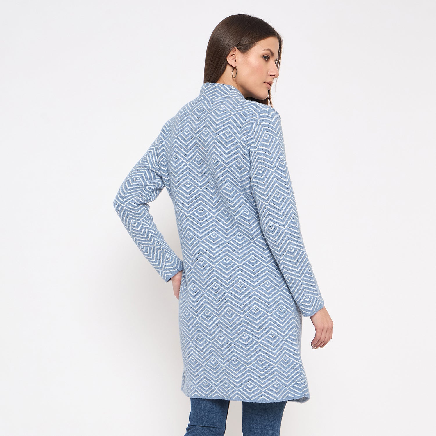 Duke Stardust Women Full Sleeve Round Neck Long Coat (SDS1208)