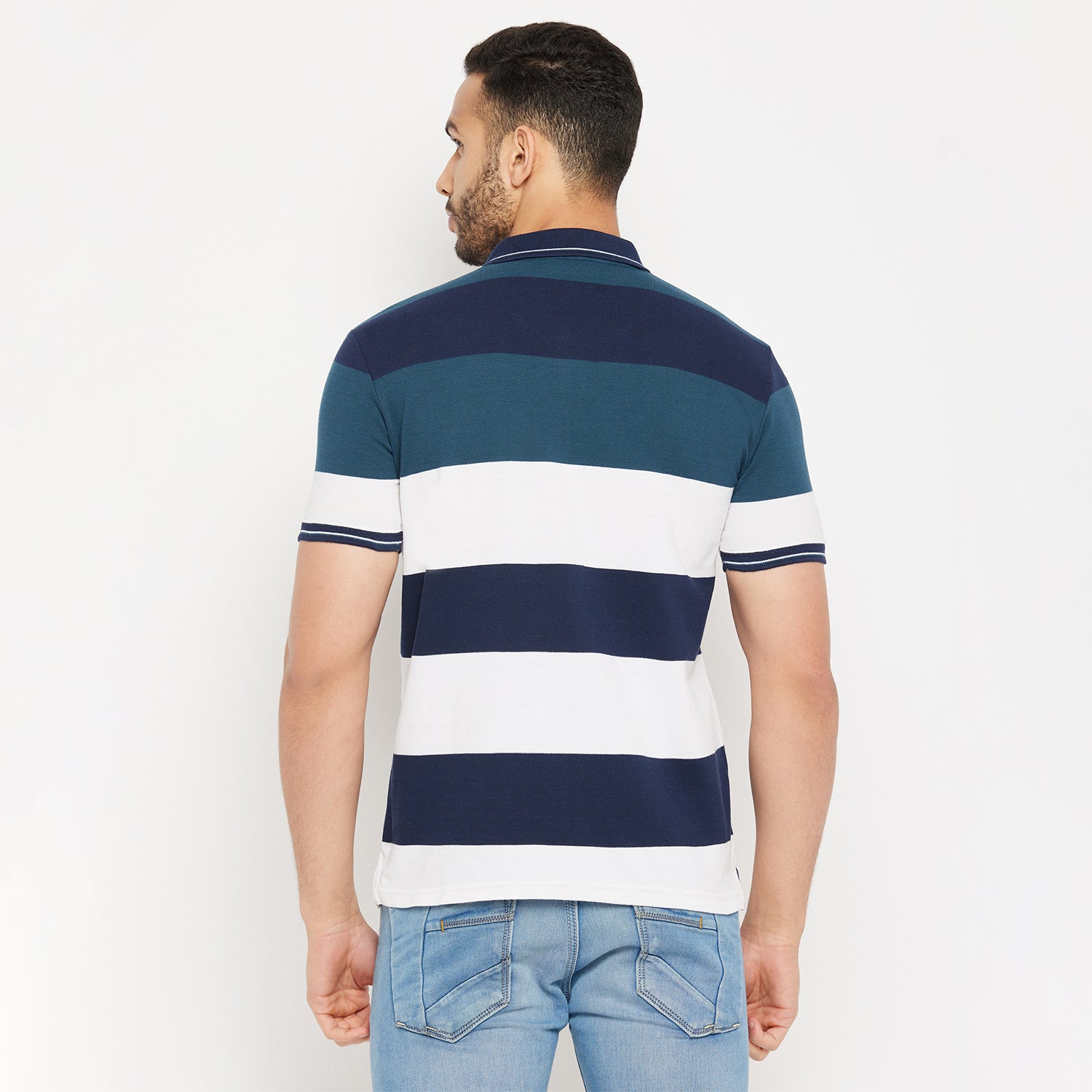 Duke Stardust Men Half Sleeve Polo Neck Cotton T-shirt (4032)