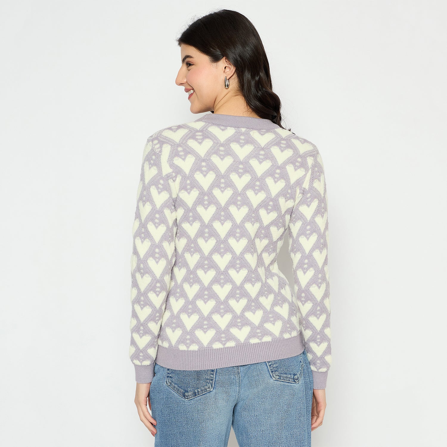 Duke Urban Women Full Sleeve Round Neck Pullover (SDS1395)
