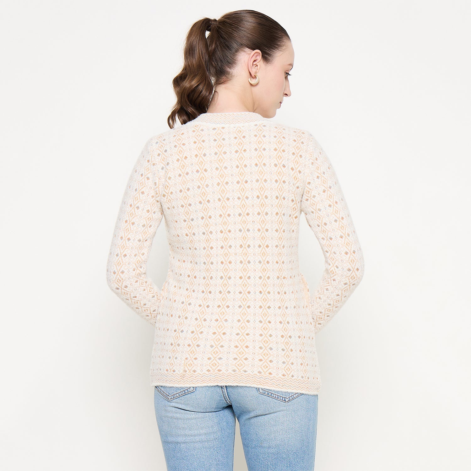 Duke Urban Women Full Sleeve Front Open Sweater (SDS1279)