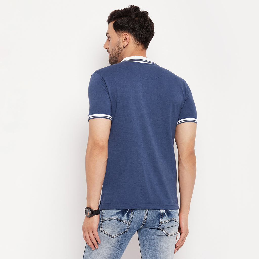 Duke Stardust Men Half Sleeve Polo Neck Cotton T-shirt (LF5793)