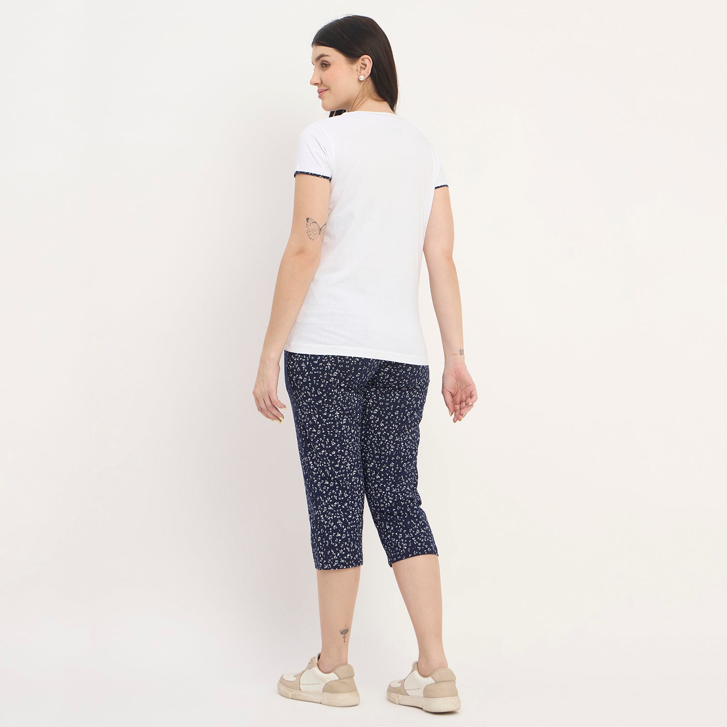 Duke Urban Women Printed Top & Capri Set (LFX855)