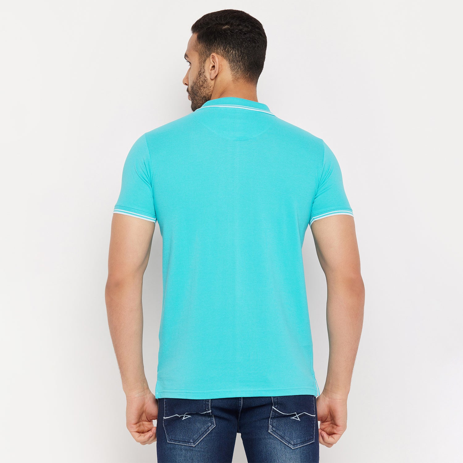 Duke Stardust Men Half Sleeve Polo Neck Cotton T-shirt (LF5890)