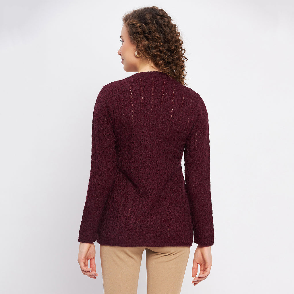 Duke Stardust Women Full Sleeve Self Design Cardigan (SDS9728)