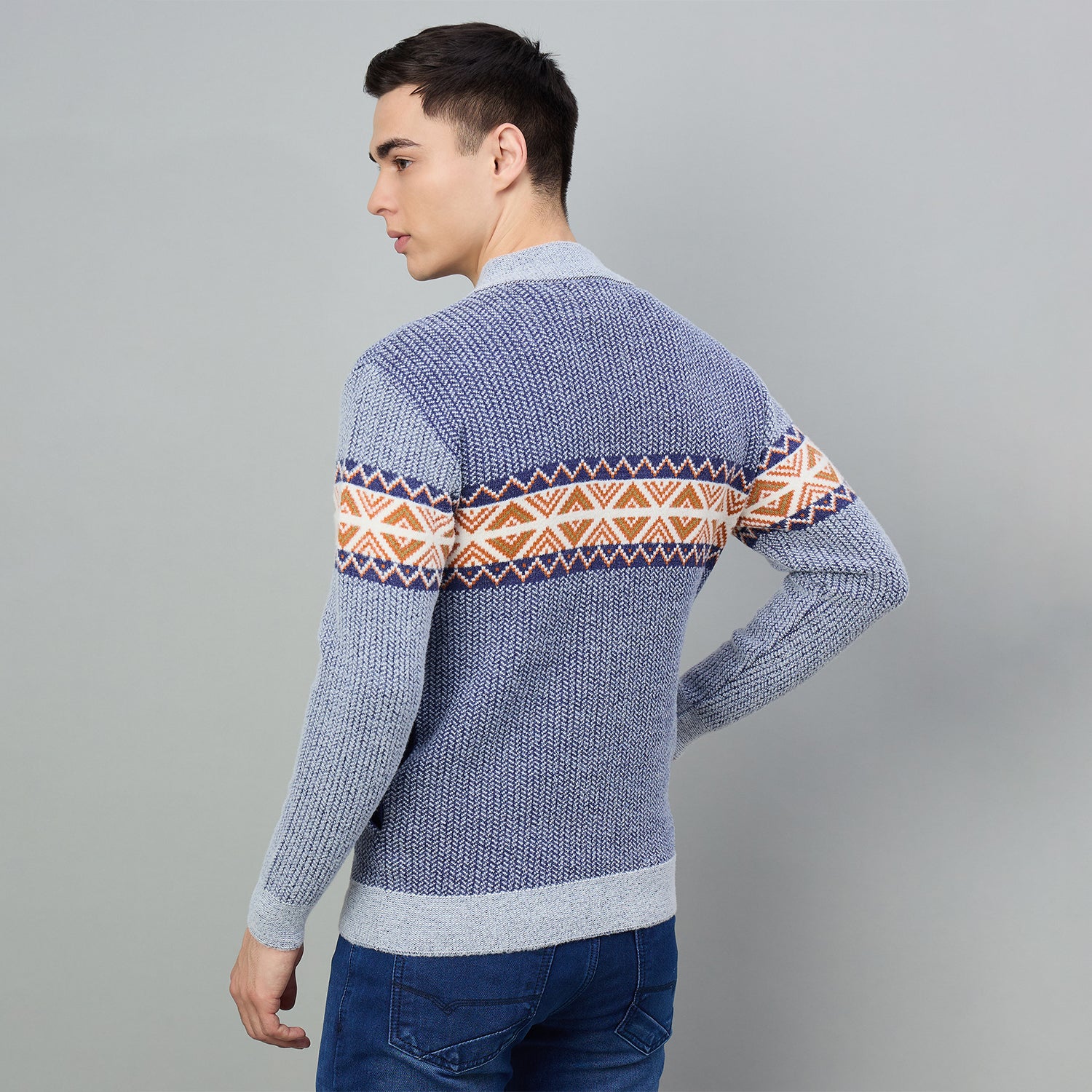 Duke Urban Men Full zip Regular Sweater (SDS2214)