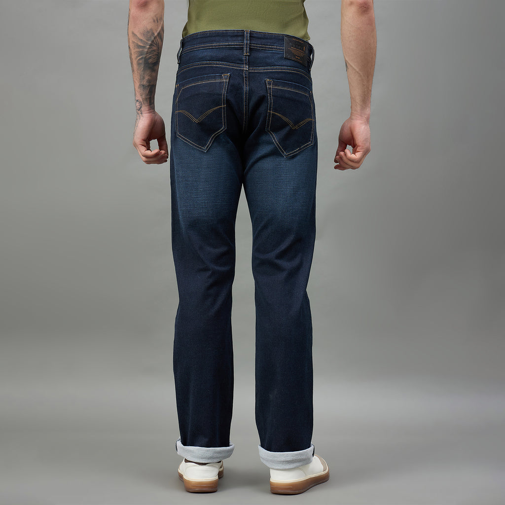 Duke Urban Men Comfort Fit Mid-Rise Light Fade Stretchable Jeans (SDD9109C)