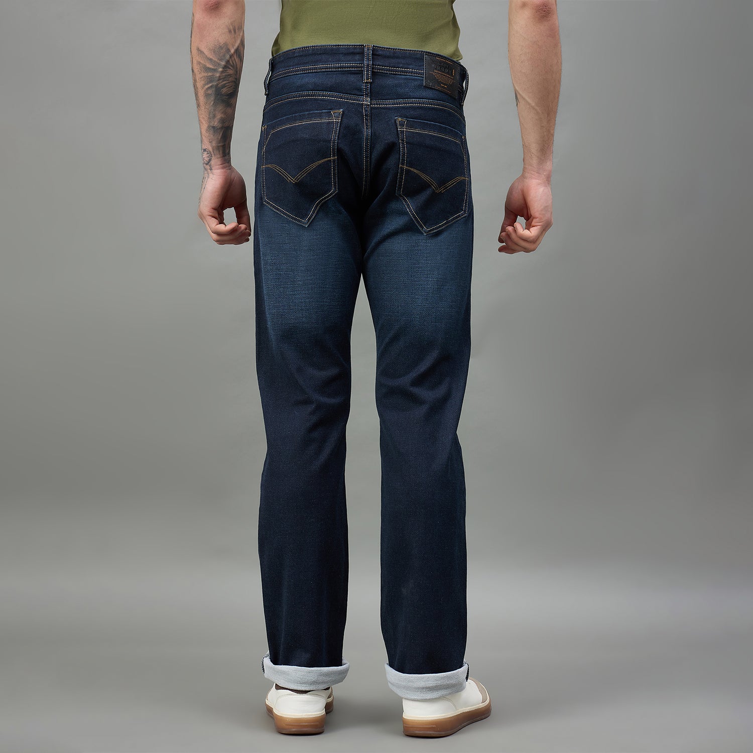 Duke Urban Men Comfort Fit Mid-Rise Light Fade Stretchable Jeans (SDD9109C)