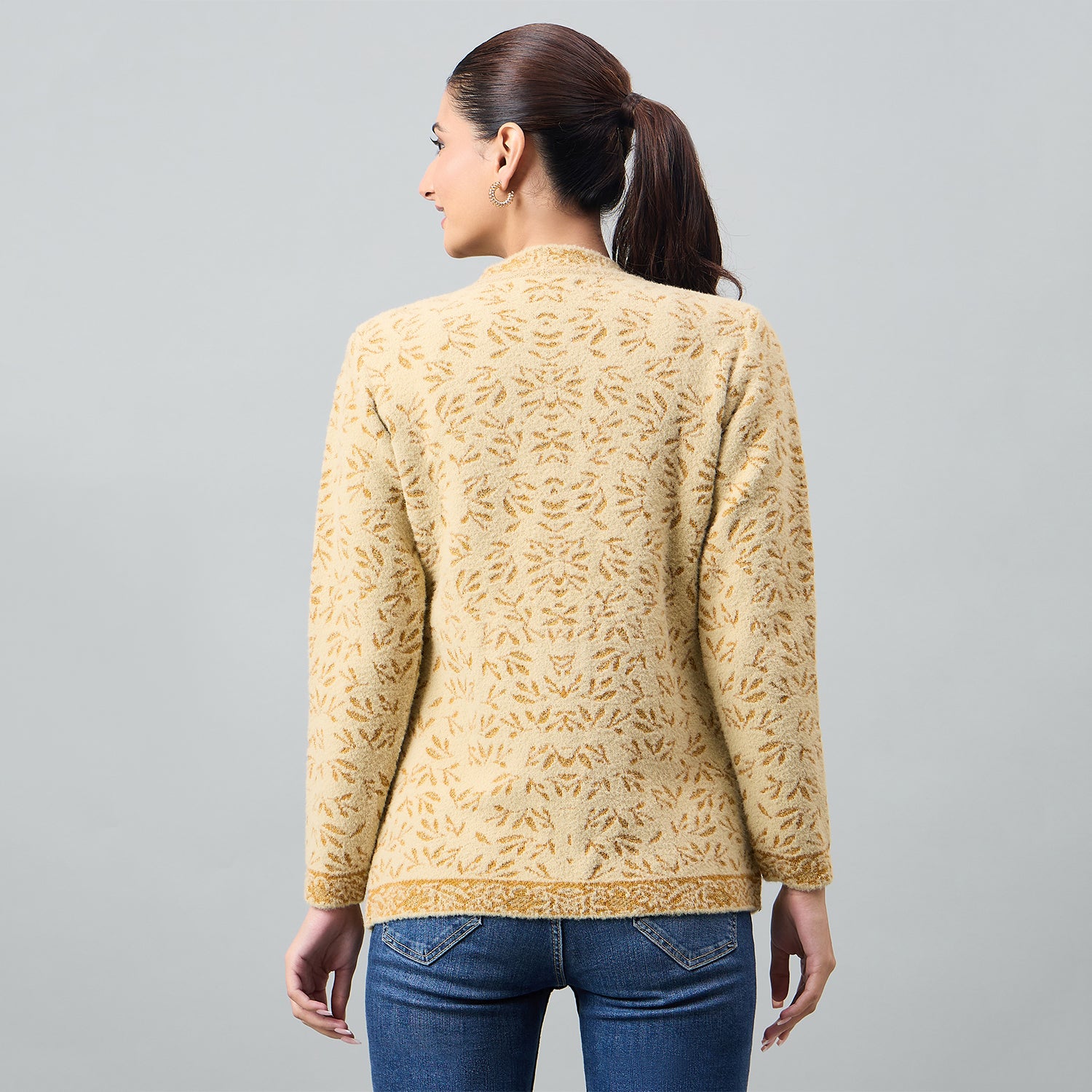 Duke Urban Women Full Sleeve Front Open Regular Cardigan (SDS1303)