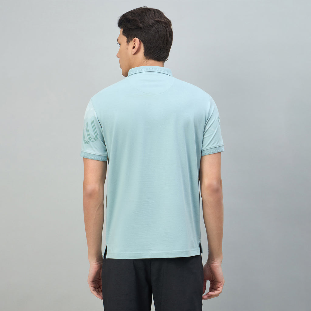Duke Urban Men Typography Half Sleeve Slim fit Polo Tshirt (LF7632)