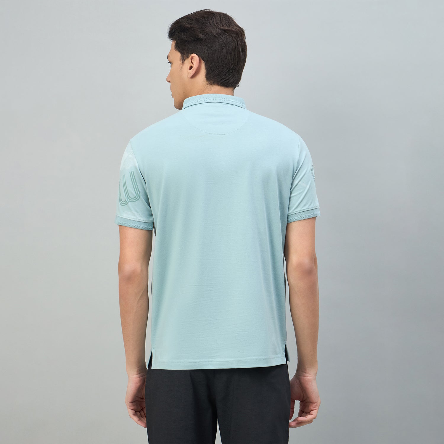 Duke Urban Men Typography Half Sleeve Slim fit Polo Tshirt (LF7632)