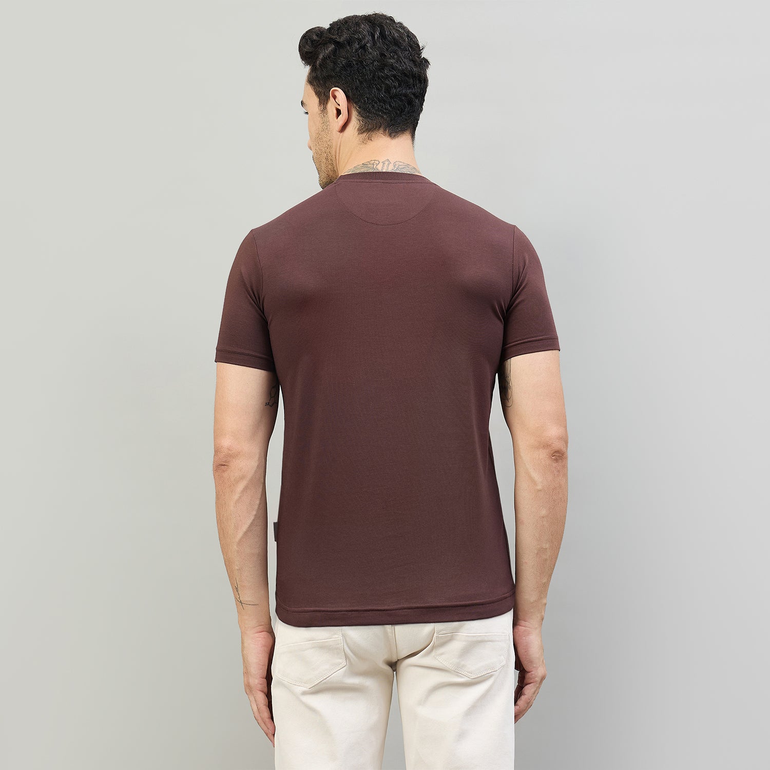 Duke Urban Men Half Sleeve Cotton Smart Fit Casual T-shirt (LF7862)