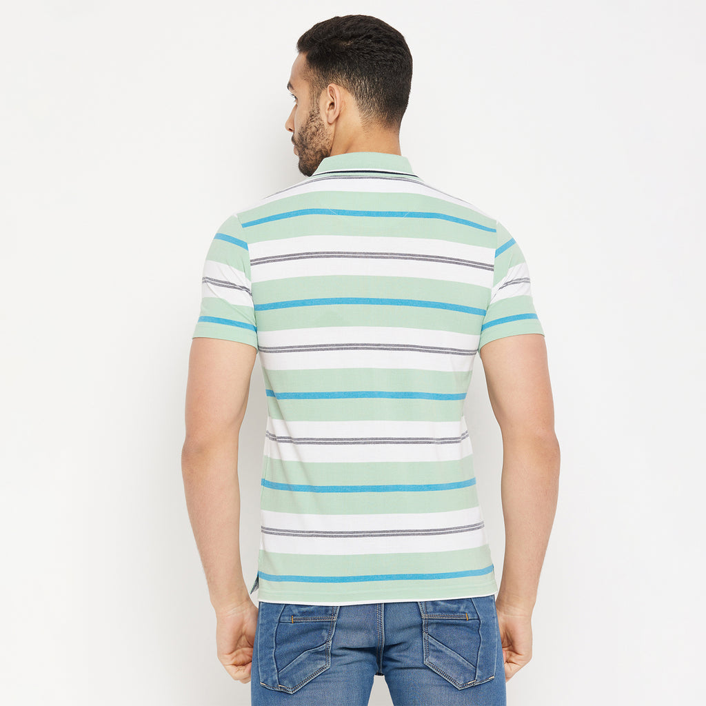 Duke Stardust Men Half Sleeve Polo Neck Cotton T-shirt (1219)