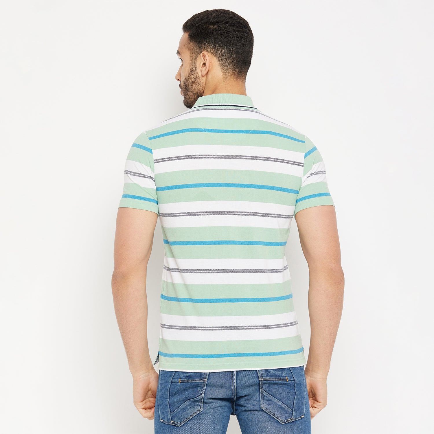 Duke Stardust Men Half Sleeve Polo Neck Cotton T-shirt (1219)