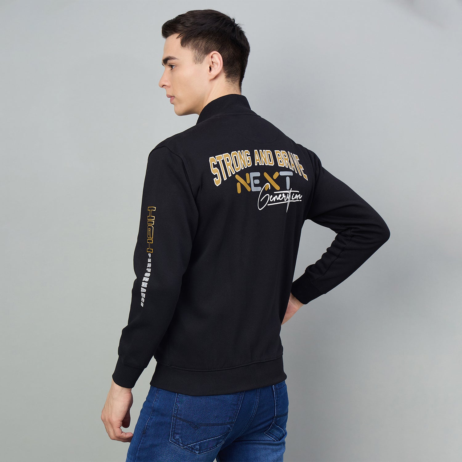 Duke Urban Men Full Zip Regular Sweathirt (LF6378)