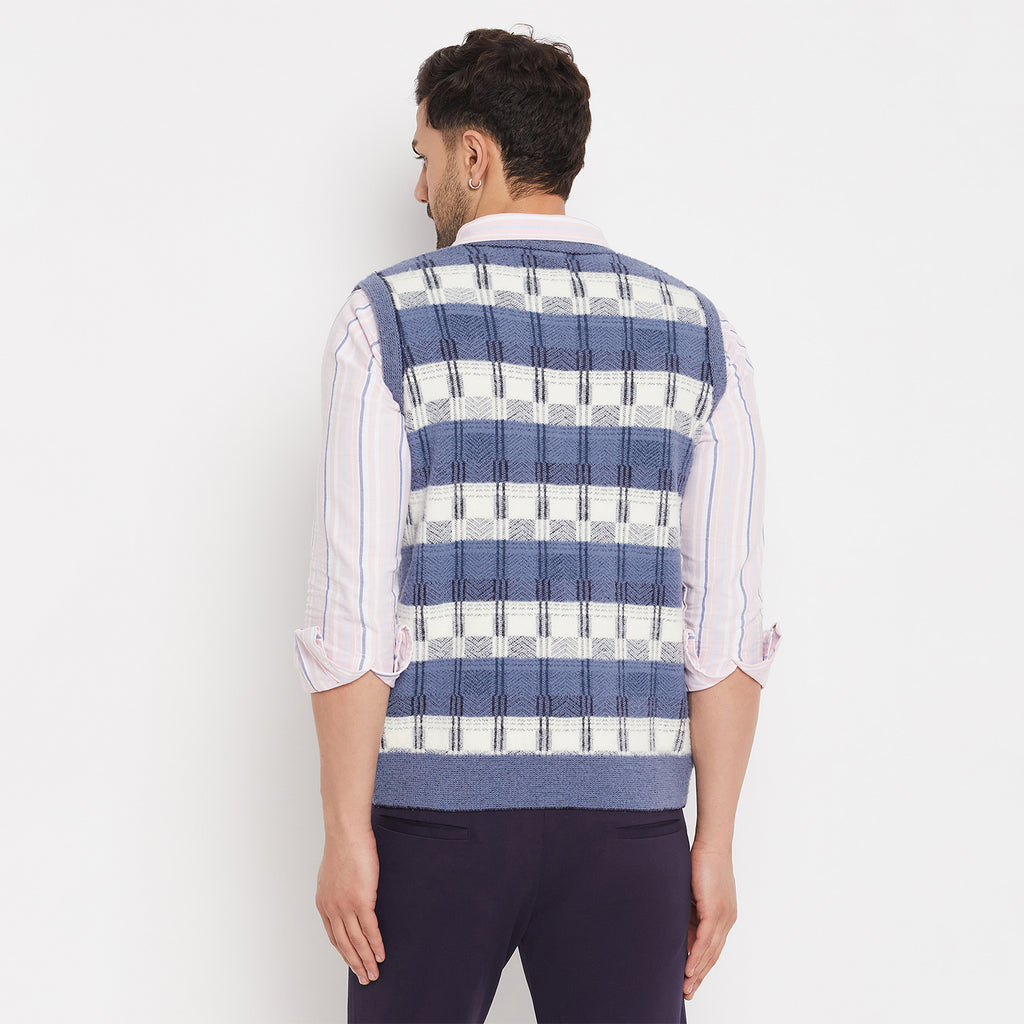 Duke Urban Men Sleeveless V-Neck Sweater (SDS2164)