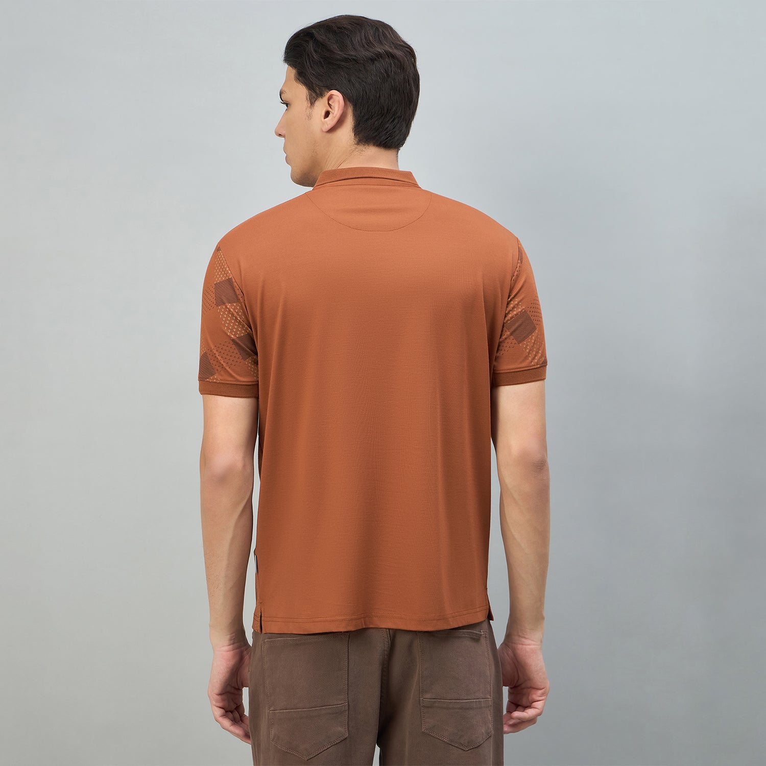 Duke Urban Men Geometric Print Half Sleeve Polo Tshirt (LF7631)