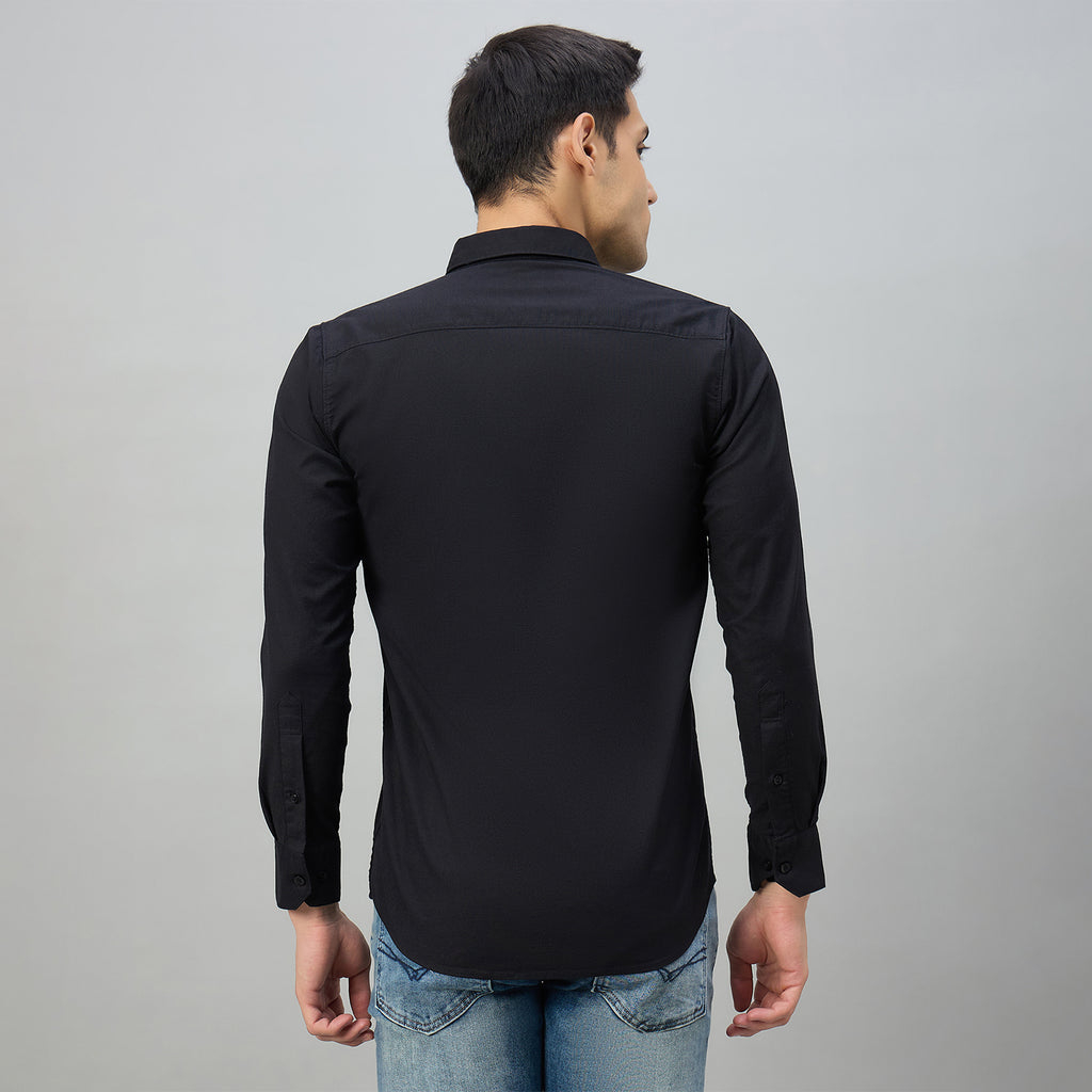 Duke Men Slim Fit Full Sleeve Short Style Cotton Shirt (SDO8PLOF)