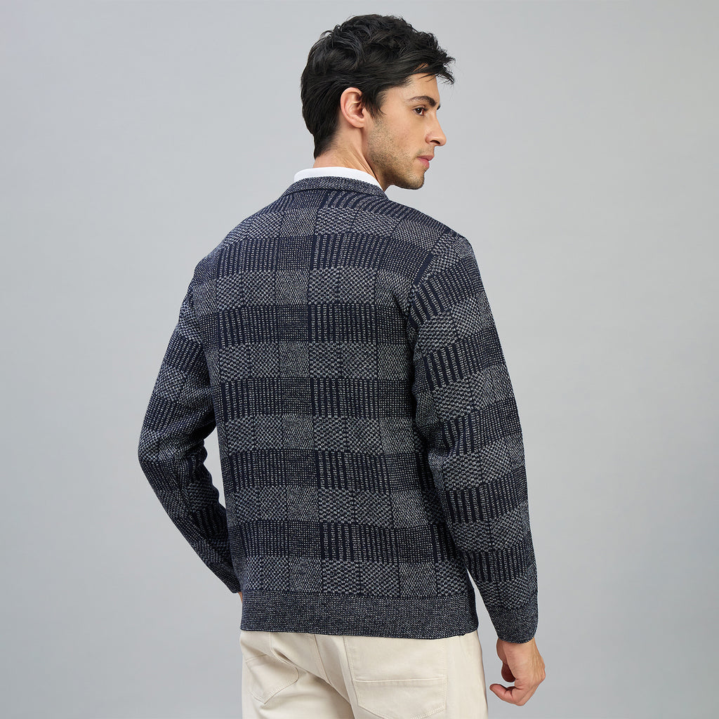 Duke Men Full Sleeve V Neck Regular Sweater (SDS2308)