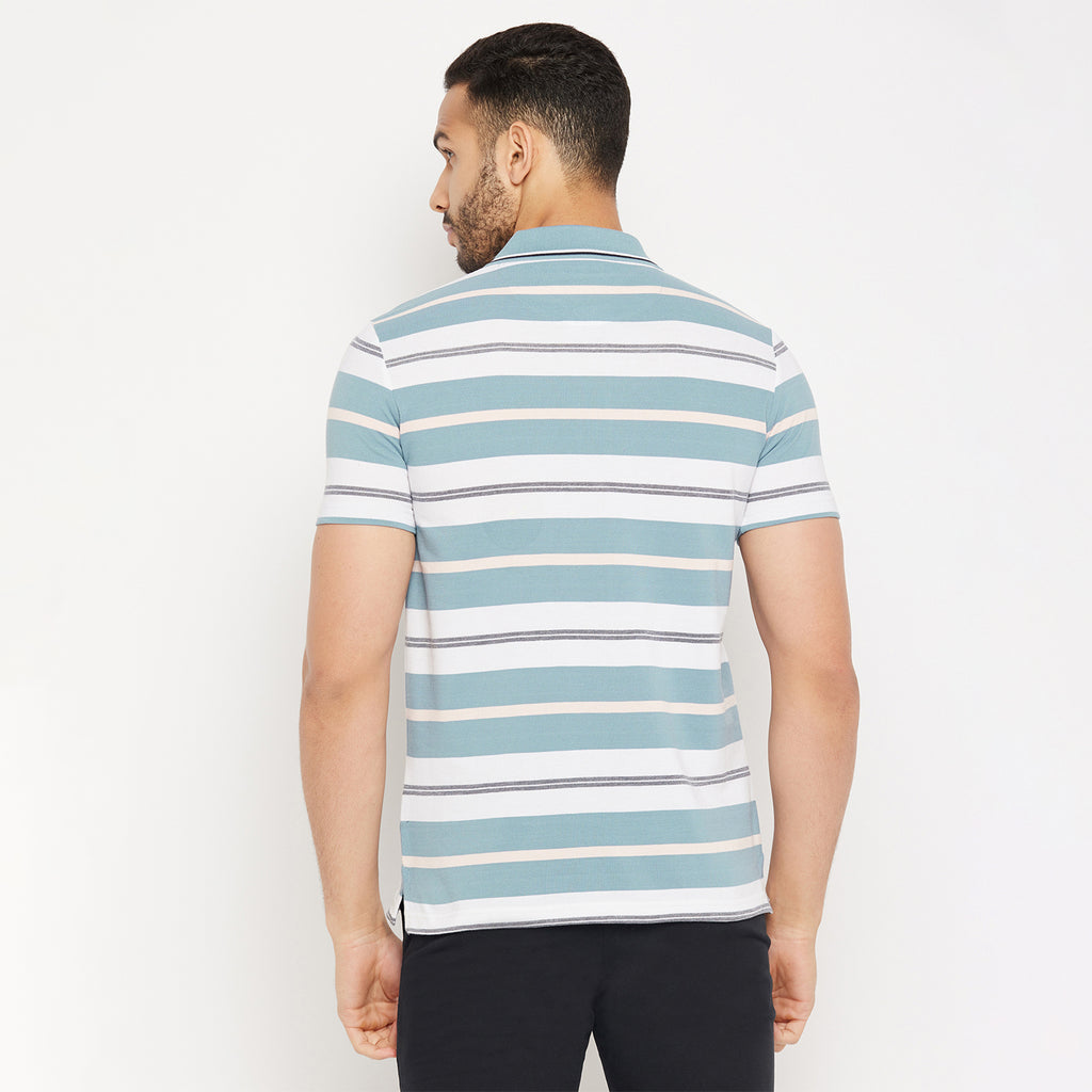 Duke Stardust Men Half Sleeve Polo Neck Cotton T-shirt (1219)