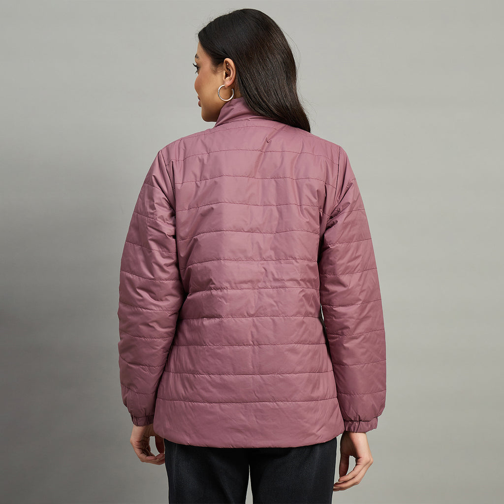 Duke Urban Women High Neck Full Sleeve Reversible Regular Jacket (SDZ2121)